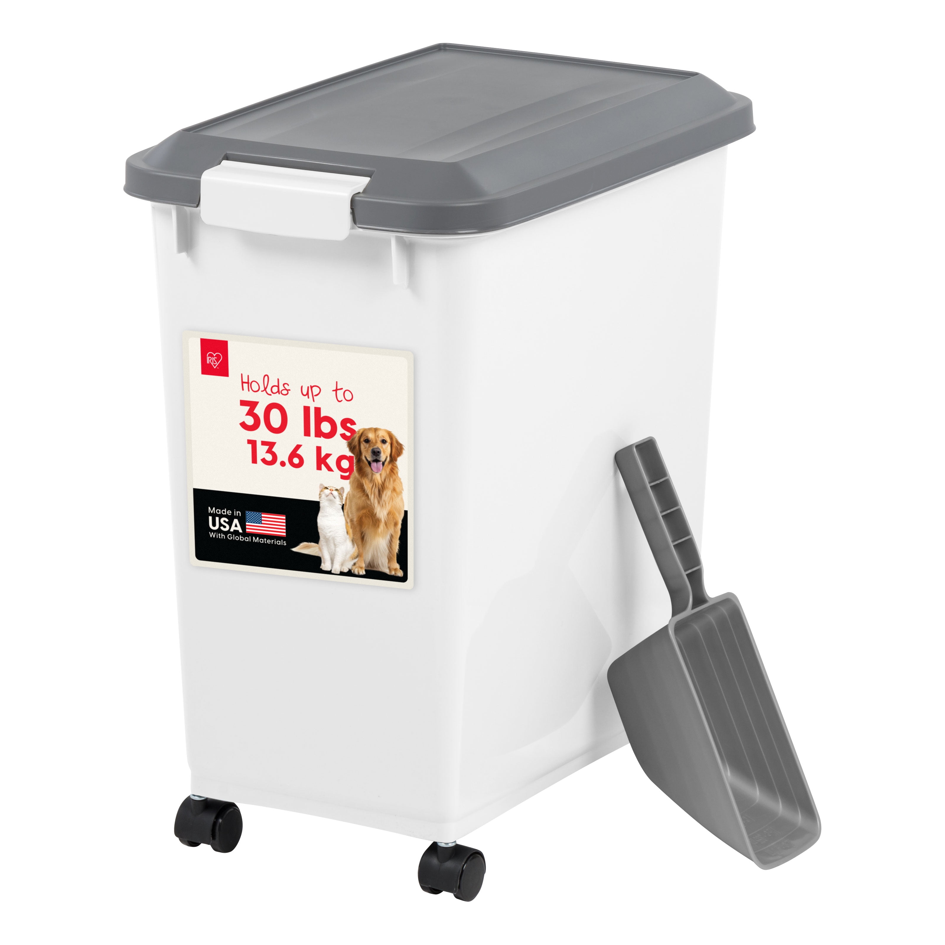 Recipiente hermético para comida de mascotas Iris 30 lb